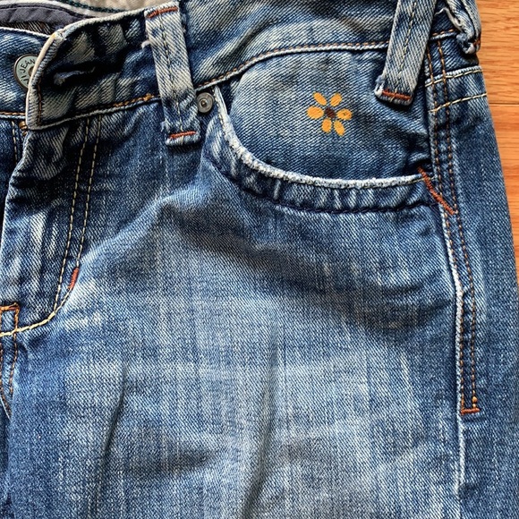 Vintage Mavi bootcut jeans - hand painted - Picture 3 of 5